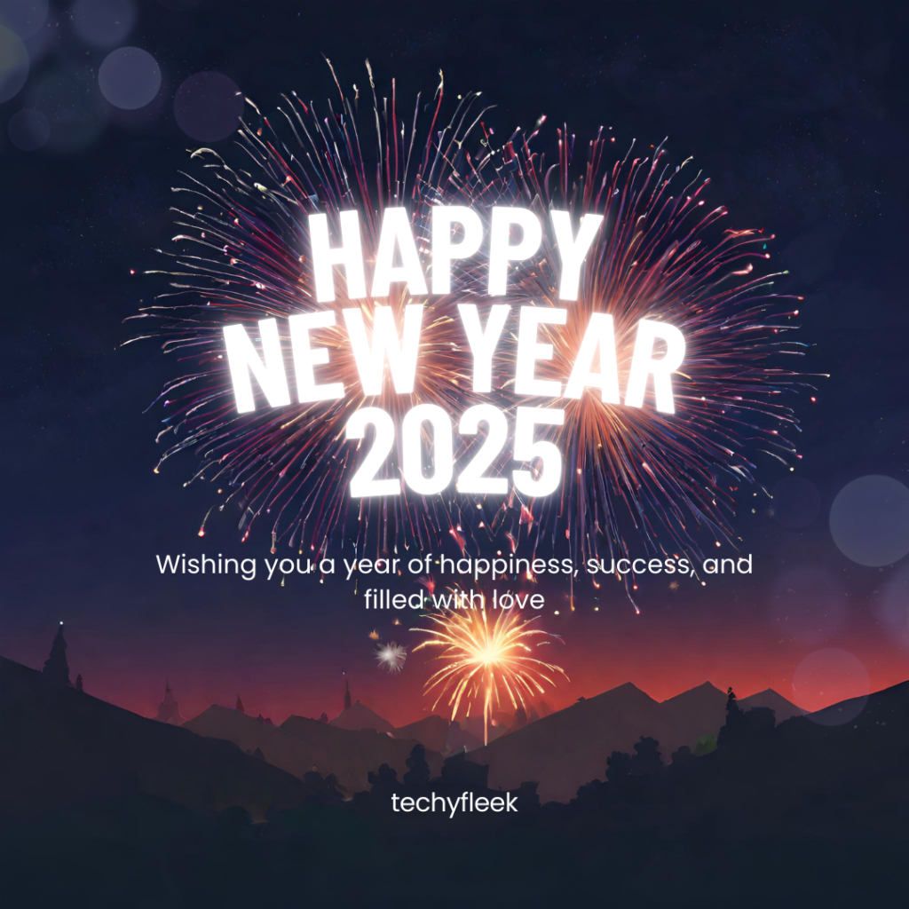 Happy New Year Wishes in English 2025 Images