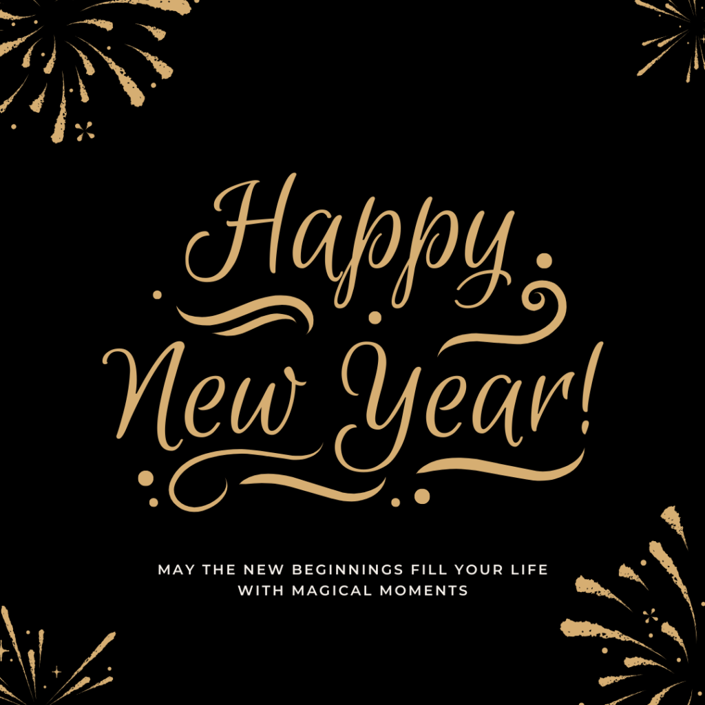 Happy New Year Wishes in English 2025 Images