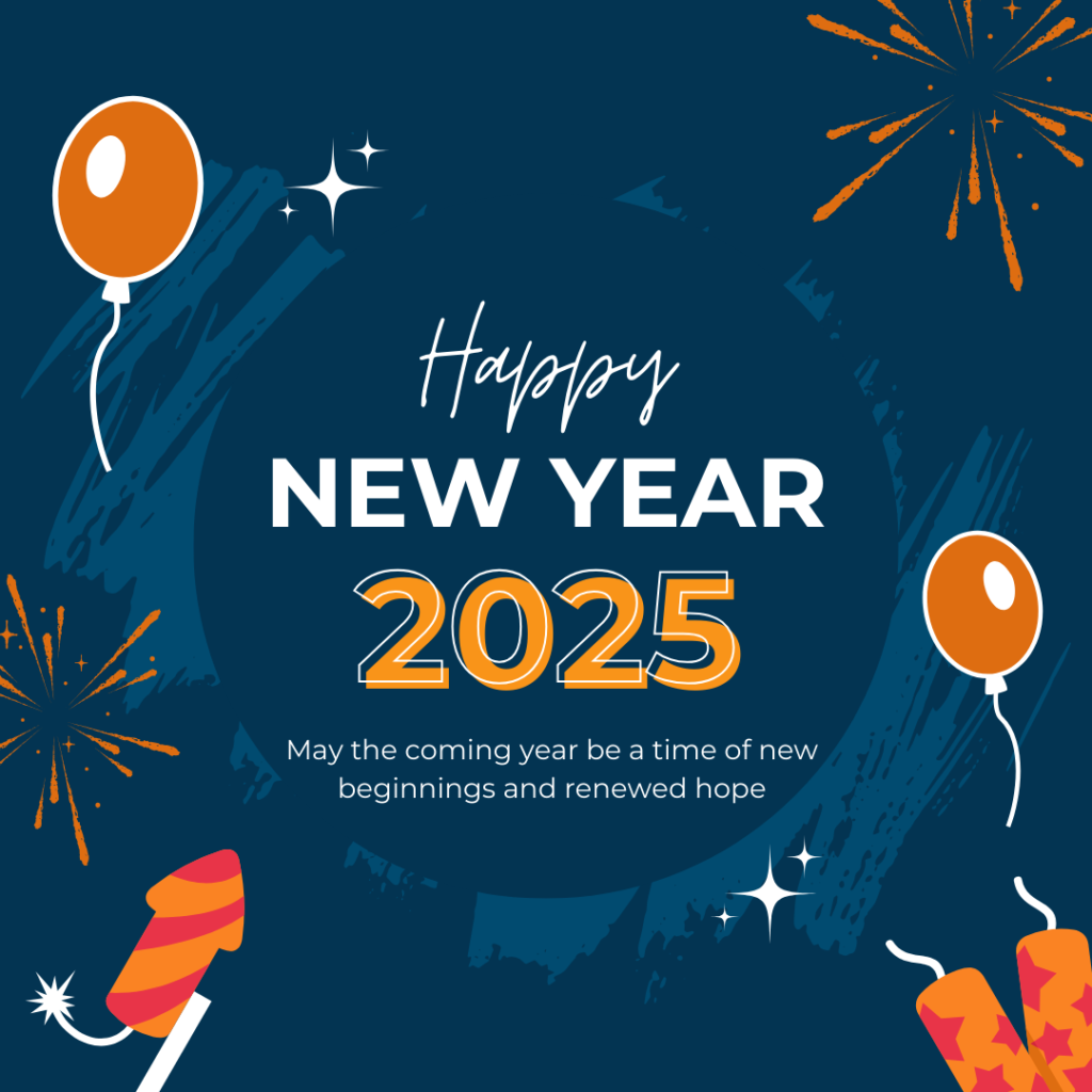 Happy New Year Wishes in English 2025 Images